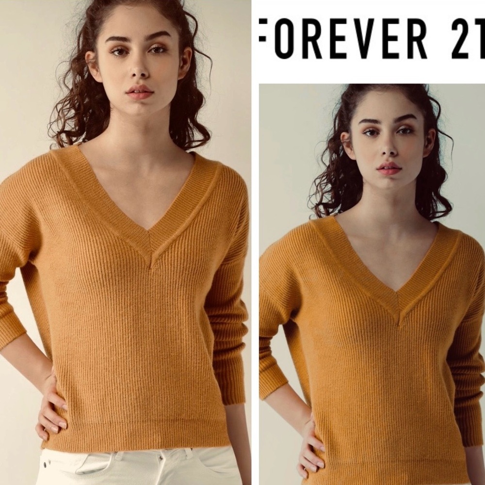 Forever 21 Women's Mustard Sweater! L sz 40